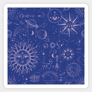 Celestial Sun and Moon Sticker